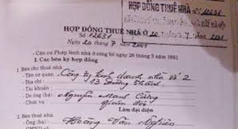 CÔNG CHỨNG HỢP ĐỒNG THUÊ NHÀ